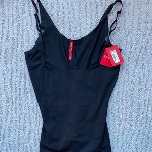 ❌SOLD❌NWT SPANX THINSTINCTS OPEN BUST MID-THIGH BODYSUIT SHAPER